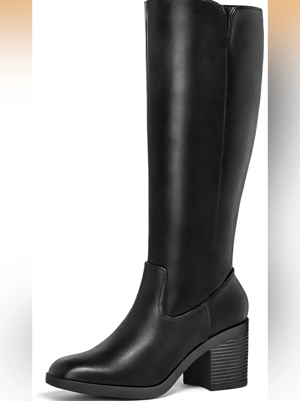 Classic Black Knee-High Women's Riding Boots